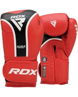Боксови ръкавици RDX - Aura Plus T-17 , червени/черни