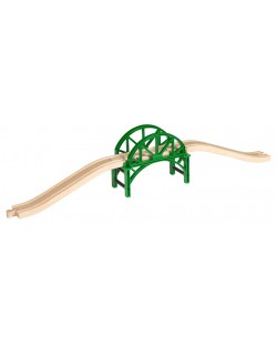 Играчка от дърво Brio World - Железопътен мост