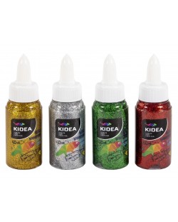 Брокатно лепило Kidea - 50 ml, асортимент