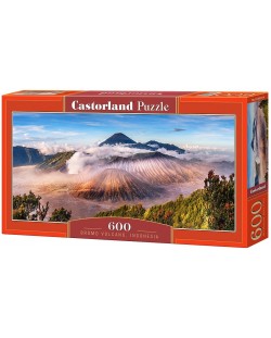 Панорамен пъзел Castorland от 600 части - Вулканът Бромо, Индонезия