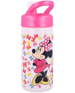 Бутилка със сламка Minnie - 410 ml