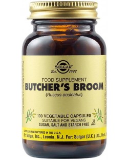 Butcher's Broom, 100 растителни капсули, Solgar