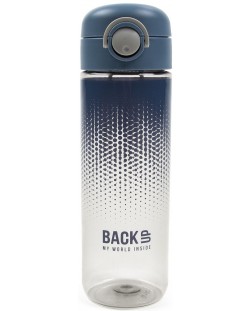 Бутилка за вода Back Up 6 C - 600 ml, синя