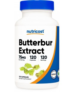 Butterbur Extract, 75 mg, 120 капсули, Nutricost