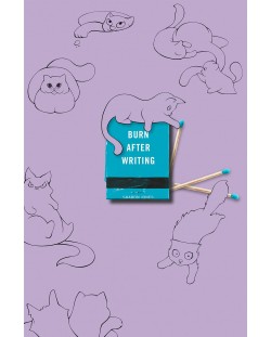 Burn After Writing (Purple With Cats)