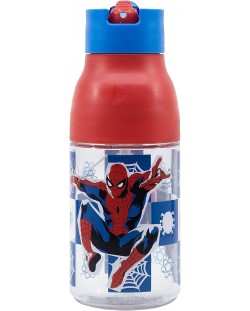 Бутилка от тритан Stor Spider-Man - 420 ml, двойно отваряне