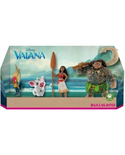 Комплект фигурки Bullyland Vaiana - Хейхей, Пуа, Ваяна и Мауи