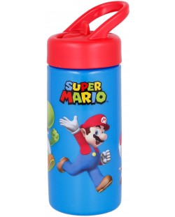 Бутилка със сламка Stor Super Mario - 410 ml