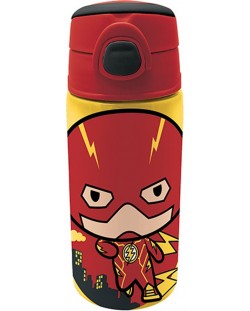 Бутилка за вода Graffiti Flash - Със сламка, 500 ml