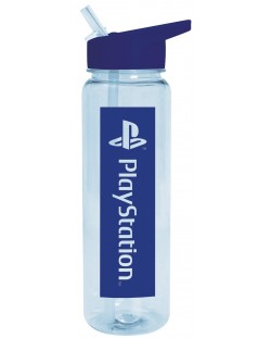 Бутилка за вода Pyramid Games: PlayStation - Blue Tone, 700 ml