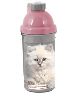 Бутилка за вода Paso Cat - Бяло коте, 500 ml