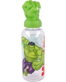 Бутилка с 3D фигура Stor Avengers - Invisible Force, Hulk, 560 ml