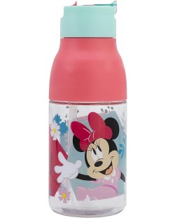 Бутилка от тритан Stor Minnie Mouse - 420 ml, двойно отваряне