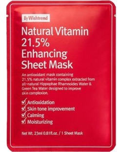 By Wishtrend Лист маска за лице Natural Vitamin, 23 ml