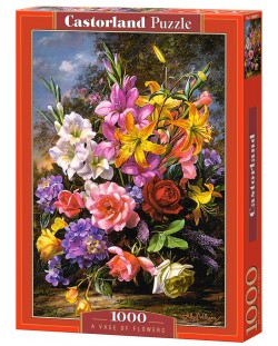 Пъзел Castorland от 1000 части - Ваза с цветя