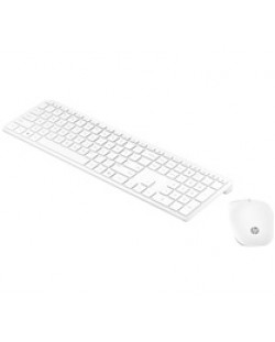 Комплект мишка и клавиатура HP - WHT PAV WLCombo 800, бял