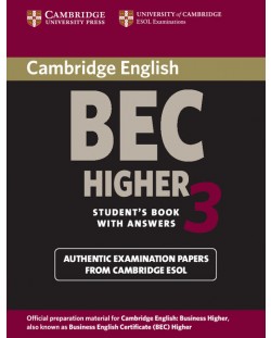 Cambridge BEC Higher 3 Student's Book with Answers