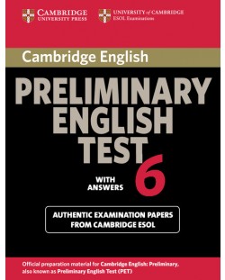 Cambridge Preliminary English Test 6 Student's Book with answers