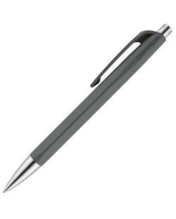 Автоматична химикалка Caran d'Ache 888 Infinite Gray – Син, 0.7 mm