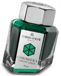 Мастило за писалка Caran d'Ache Chromatics – Зелен, 50 ml