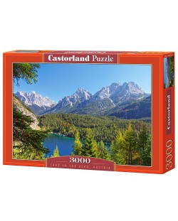 Пъзел Castorland от 3000 части - Езеро в Алпите, Австрия