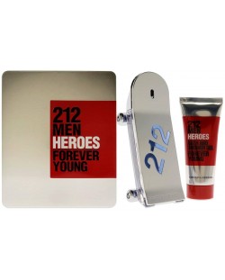 Carolina Herrera Комплект 212 Men Heroes - Тоалетна вода и Душ гел, 90 + 100 ml