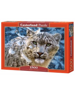 Пъзел Castorland от 1500 части - Снежен леопард