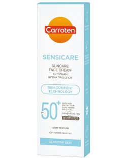 Carroten Sensicare Слънцезащитен крем за лице, SPF50+, 50 ml