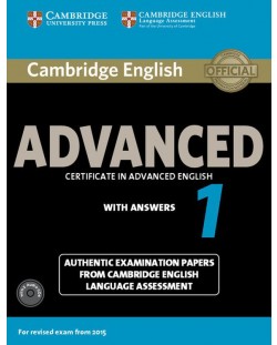 Cambridge English Advanced 1 for Revised Exam from 2015 Student's Book Pack (Student's Book with Answers and Audio CDs (2))