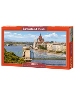 Пъзел Castorland от 4000 части - Гледката над Дунав, Будапеща