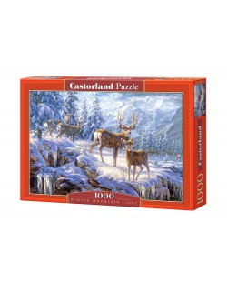 Пъзел Castorland от 1000 части - Зимна планина