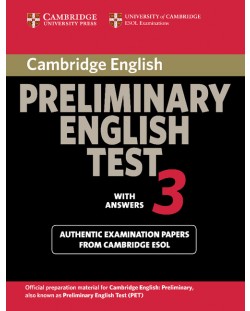 Cambridge Preliminary English Test 3 Student's Book with Answers
