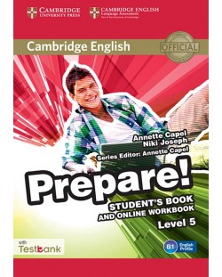 Cambridge English Prepare! Level 5 Student's Book and Online Workbook with Testbank / Английски език - ниво 5: Учебник с онлайн тетрадка и тестове