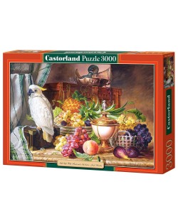 Пъзел Castorland от 3000 части - Картина с плодове и папагал