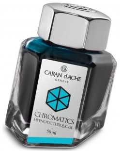 Мастило за писалка Caran d'Ache Chromatics – Тюркоаз, 50 ml