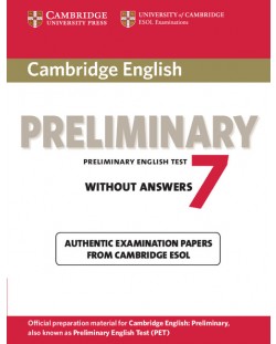 Cambridge English Preliminary 7 Student's Book without Answers