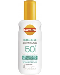 Carroten Слънцезащитно мляко-спрей Sensitive, SPF 50+, 200 ml