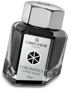 Мастило за писалка Caran d'Ache Chromatics – Черно, 50 ml