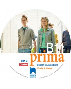 CD2 PRIMA B1.1 Аудиодиск №2 по немски език за 8. клас. Учебна програма 2018/2019 (Просвета)