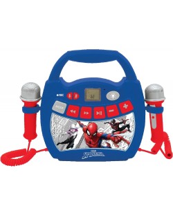 CD плейър Lexibook - Spider-Man MP320SPZ, син/червен