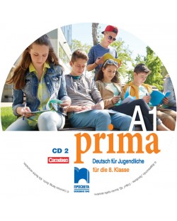 CD2 PRIMA A1. Аудиодиск №2 по немски език за 8. клас. Учебна програма 2018/2019 (Просвета)