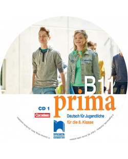 CD1 PRIMA B1.1 Аудиодиск №1 по немски език за 8. клас. Учебна програма 2018/2019 (Просвета)
