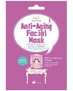 Cettua Лист маска за лице против стареене Anti-Aging, 1 брой