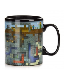 Чаша с термо ефект Paladone Games: Minecraft - World, XL
