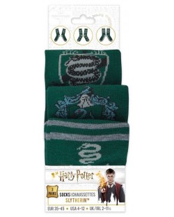 Чорапи Cine Replicas Movies: Harry Potter - Slytherin, 3 чифта