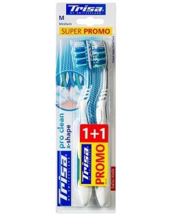 Trisa Четки за зъби Extra Pro Clean, medium, 2 броя