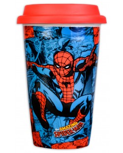 Чаша за път Pyramid Marvel - Spider-Man, 340 ml