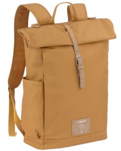 Чанта за бебешка количка с аксесоари Lassig - Rolltop, Curry