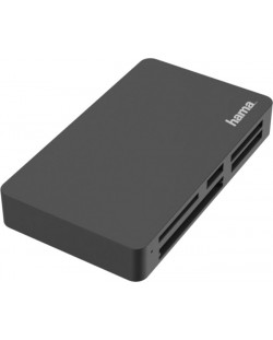 Четец за карти Hama - 200128, All in One, USB-A, USB 3.0, черен