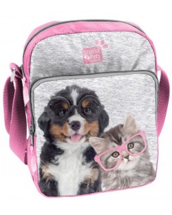 Чанта през рамо Paso Studio Pets - Куче с очила